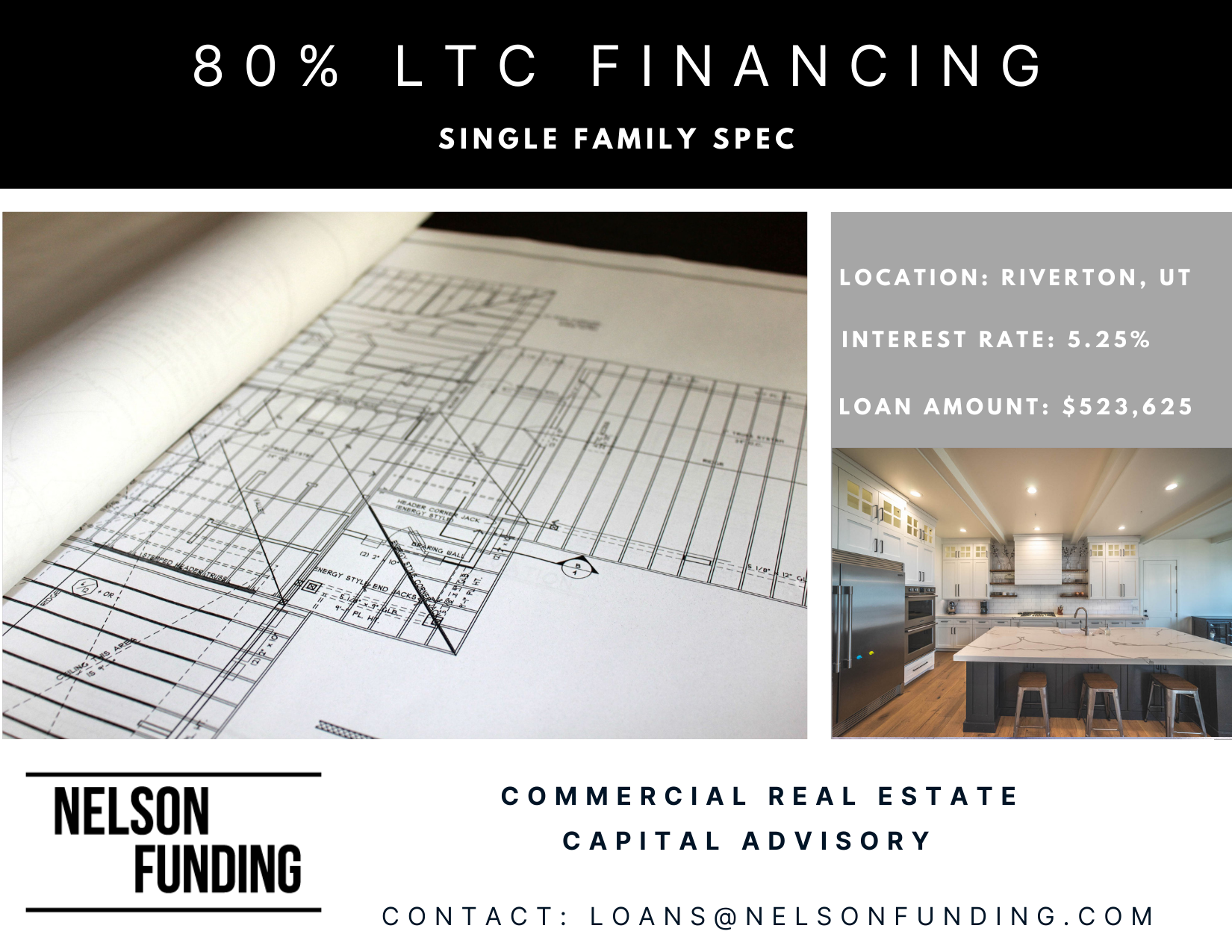 Closes 80% LTC Construction Loan in Riverton, UT